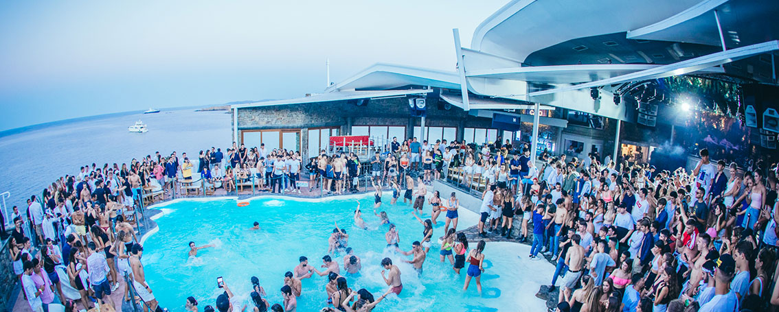 Cavo Paradiso Sunset Party by the pool